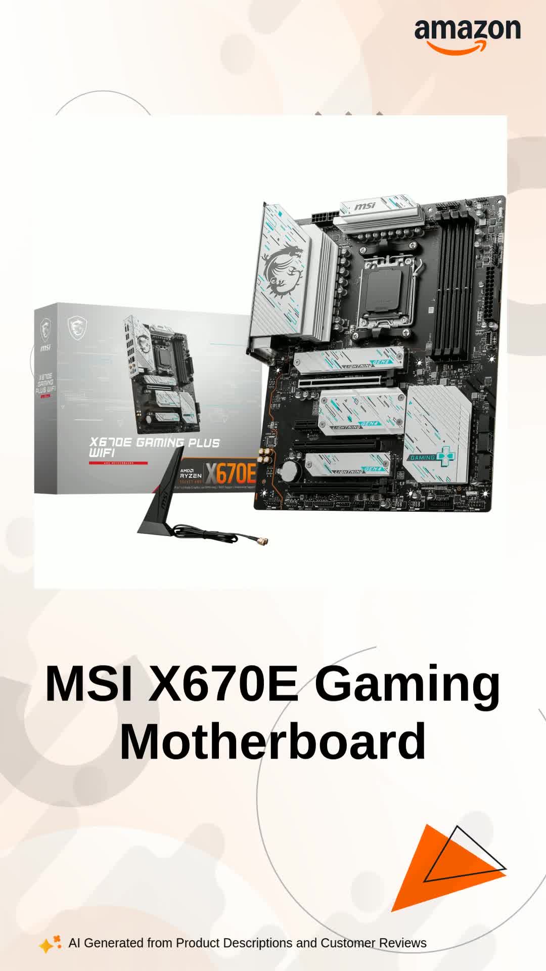 MSI X670E Gaming Plus WiFi Motherboard ATX